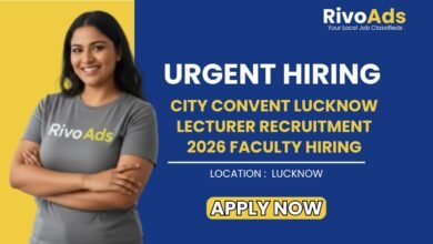 City Convent Lucknow Lecturer Recruitment 2026 Faculty Hiring