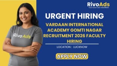 Vardaan International Academy Gomti Nagar Recruitment 2026 Faculty Hiring