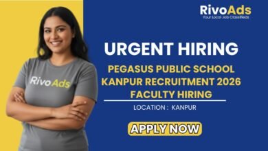 Pegasus Public School Kanpur Recruitment 2026 Faculty Hiring