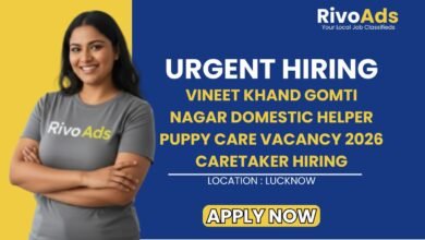 Vineet Khand Gomti Nagar Domestic Helper Puppy Care Vacancy 2026 Caretaker Hiring