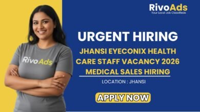 Jhansi Eyeconix Health Care Staff Vacancy 2026 Medical Sales Hiring