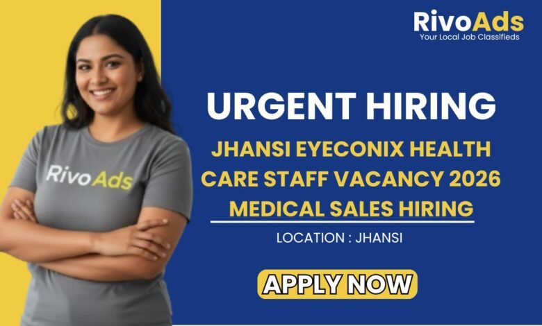 Jhansi Eyeconix Health Care Staff Vacancy 2026 Medical Sales Hiring
