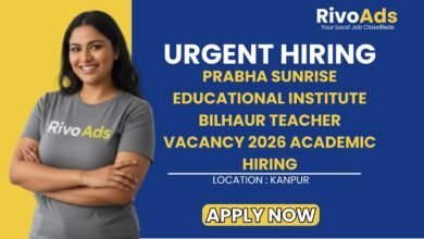 Prabha Sunrise Educational Institute Bilhaur Teacher Vacancy 2026 Academic Hiring