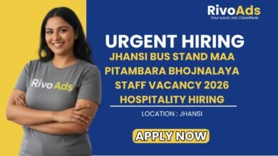 Jhansi Bus Stand Maa Pitambara Bhojnalaya Staff Vacancy 2026 Hospitality Hiring