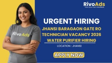 Jhansi Baragaon Gate RO Technician Vacancy 2026 Water Purifier Hiring