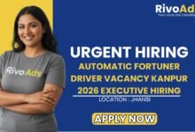 Automatic Fortuner Driver Vacancy Kanpur 2026 Executive Hiring
