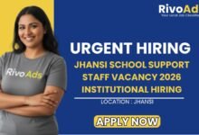 Jhansi School Support Staff Vacancy 2026 Institutional Hiring