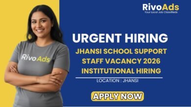 Jhansi School Support Staff Vacancy 2026 Institutional Hiring