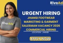 Jhansi Footwear Marketing & Garment Salesman Vacancy 2026 Commercial Hiring