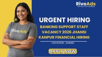 Banking Support Staff Vacancy 2026 Jhansi Kanpur Financial Hiring