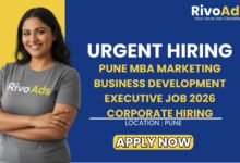 Pune MBA Marketing Business Development Executive Job 2026 Corporate Hiring