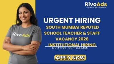 South Mumbai Reputed School Teacher & Staff Vacancy 2026 Institutional Hiring