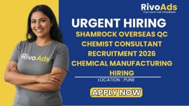 Shamrock Overseas QC Chemist Consultant Recruitment 2026 Chemical Manufacturing Hiring