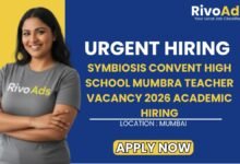 Symbiosis Convent High School Mumbra Teacher Vacancy 2026 Academic Hiring