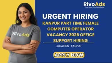 Kanpur Part Time Female Computer Operator Vacancy 2026 Office Support Hiring