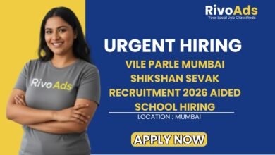 Vile Parle Mumbai Shikshan Sevak Recruitment 2026 Aided School Hiring
