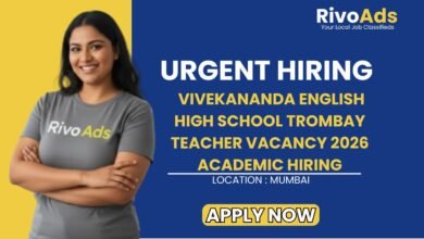 Vivekananda English High School Trombay Teacher Vacancy 2026 Academic Hiring