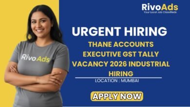 Thane Accounts Executive GST Tally Vacancy 2026 Industrial Hiring