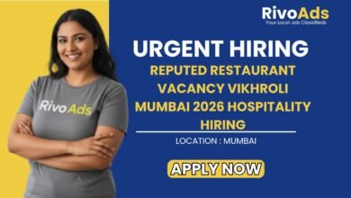 Reputed Restaurant Vacancy Vikhroli Mumbai 2026 Hospitality Hiring