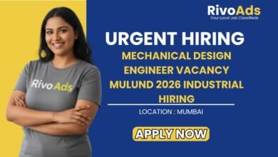 Mechanical Design Engineer Vacancy Mulund 2026 Industrial Hiring