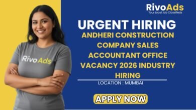 Andheri Construction Company Sales Accountant Office Vacancy 2026 Industry Hiring
