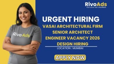 Vasai Architectural Firm Senior Architect Engineer Vacancy 2026 Design Hiring