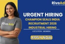Champion Seals India Recruitment 2026 Industrial Hiring