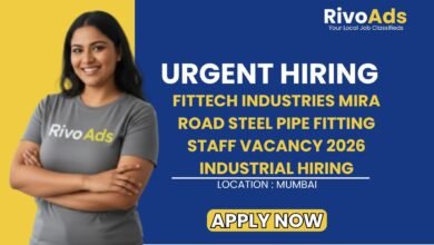 Fittech Industries Mira Road Steel Pipe Fitting Staff Vacancy 2026 Industrial Hiring