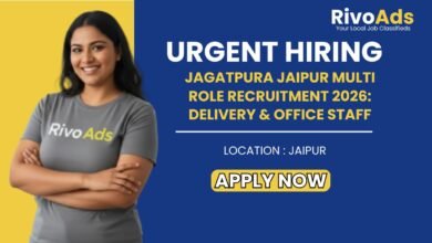 Jagatpura Jaipur Multi Role Recruitment 2026 Hiring Banner
