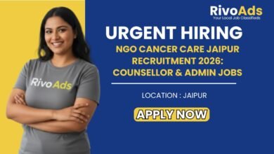NGO Cancer Care Jaipur Recruitment 2026 Social Work Vacancy