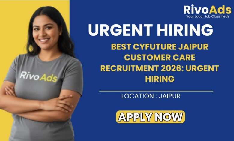 Cyfuture Jaipur Customer Care Recruitment 2026 Official Banner