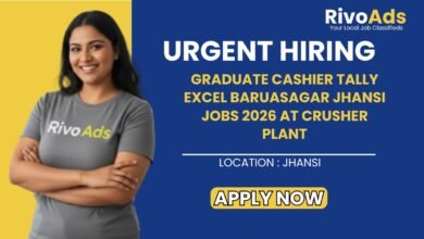 Graduate Cashier Tally Excel Baruasagar Jhansi Jobs 2026 at Crusher Plant.