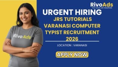JRS Tutorials Varanasi Computer Typist Recruitment 2026