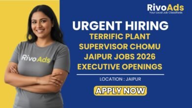 Plant Supervisor Chomu Jaipur Jobs 2026