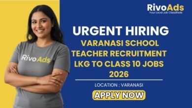 Varanasi School Teacher Recruitment LKG to Class 10 Jobs 2026