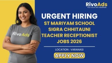 St Mariyam School Sigra Chhitauni Teacher Receptionist Jobs 2026