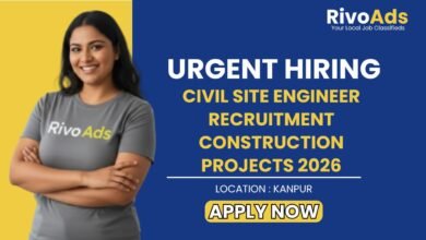 Civil Site Engineer Recruitment Construction Projects 2026