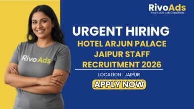 Hotel Arjun Palace Jaipur Staff Recruitment 2026