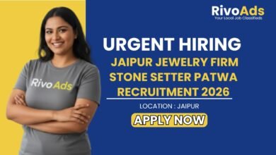 Jaipur Jewelry Firm Stone Setter Patwa Recruitment 2026