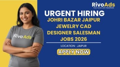Johri Bazar Jaipur Jewelry CAD Designer Salesman Jobs 2026