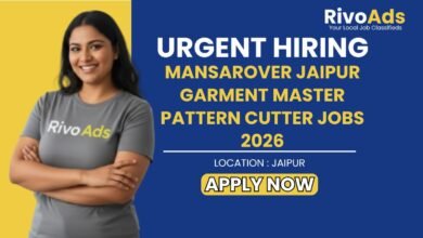 Mansarover Jaipur Garment Master Pattern Cutter Jobs 2026