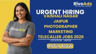 Vaishali Nagar Jaipur Photographer Marketing Telecaller Jobs 2026