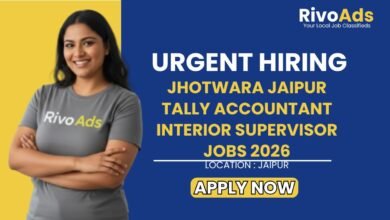 Jhotwara Jaipur Tally Accountant Interior Supervisor Jobs 2026