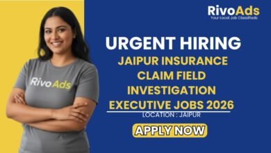 Jaipur Insurance Claim Field Investigation Executive Jobs 2026