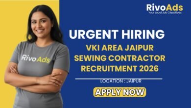 VKI Area Jaipur Sewing Contractor Recruitment 2026