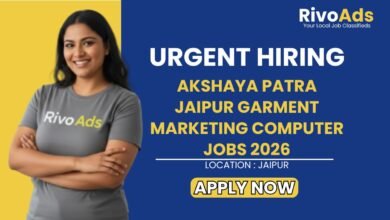 Akshaya Patra Jaipur Garment Marketing Computer Jobs 2026