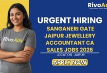 Sanganeri Gate Jaipur Jewellery Accountant CA Sales Jobs 2026