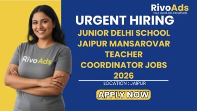 Junior Delhi School Jaipur Mansarovar Teacher Coordinator Jobs 2026