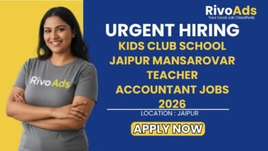 Kids Club School Jaipur Mansarovar Teacher Accountant Jobs 2026