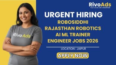 RoboSiddhi Rajasthan Robotics AI ML Trainer Engineer Jobs 2026